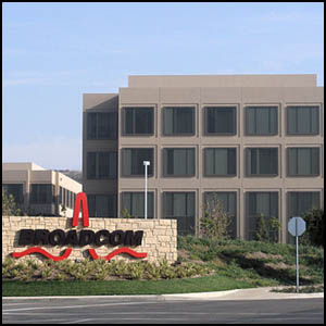 Broadcom HQ by Coolcaesar [CC-BY-SA-3.0 (http://creativecommons.org/licenses/by-sa/3.0)], via https://commons.wikimedia.org/wiki/File:Broadcomheadquarters.jpg [cropped]