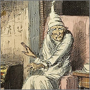 Ebeneezer Scrooge via Wikipedia https://en.wikipedia.org/wiki/Ebenezer_Scrooge [Public Domain - Copyright Expired]