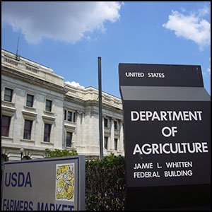 USDA by Dlz28 via https://en.wikipedia.org/wiki/File:United_States_Department_of_Agriculture,_Jamie_L._Whitten_Federal_Building,_Washington_DC_(12_June_2007).JPG [Public Domain]