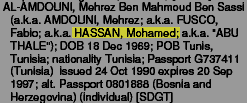 SDN List Entry for Mohamed Hassan