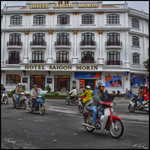 Saigon Morin hotel (Hue, Vietnam 2015) by Paul Arps [CC-BY-SA-2.0 (http://creativecommons.org/licenses/by-sa/2.0)], via Flickr https://flic.kr/p/C2rm6w [cropped and color corrected]