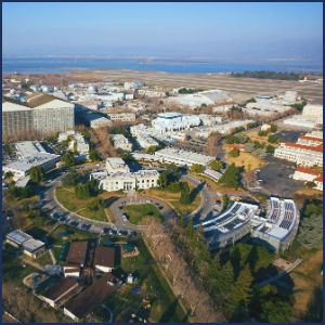 Aerial View of NASA Ames Research Center https://www.facebook.com/photo.php?fbid=10151655073516394&set=pb.338122981393.-2207520000.1394054211.&type=3&theater [Public Domain]