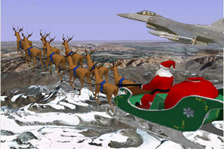 Santa Flanked by F-16