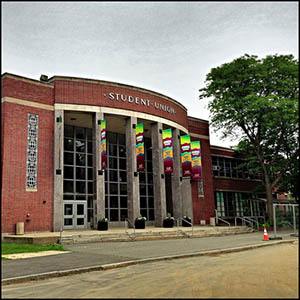 UMass Amherst Student Union by Trace Meek [CC-BY-SA-2.0 (http://creativecommons.org/licenses/by-sa/2.0)], via Flickr https://www.flickr.com/photos/tracemeek/8972271164 [cropped]